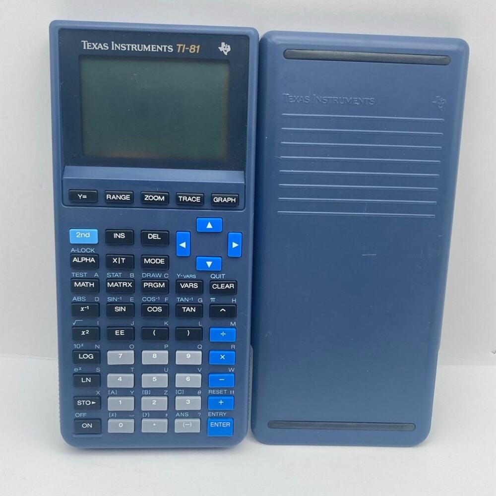 Graphing Calculator Texas Instruments Tl-81 With Case Protector WORKING